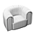 Elegance Redefined: Core Armchair 3D model small image 5