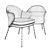 Modern Elegance: MINOTTI Angie Dining Chair 3D model small image 6