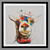 Crowned Giraffe: Art Frams Set 3D model small image 4
