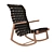 Elevated Comfort: Highback Rapson Rocking Chair 3D model small image 1