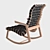 Elevated Comfort: Highback Rapson Rocking Chair 3D model small image 2