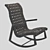 Elevated Comfort: Highback Rapson Rocking Chair 3D model small image 3