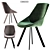 Ritz Velour Chair - Stylish Comfort 3D model small image 2