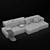 Luxe Cloud Sofa: Mix & Match 3D model small image 4