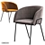 Sleek Tenzo Armchair: Modern Elegance for your Living Space 3D model small image 1