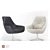 Brune Liv Armchairs: German Design Elegance 3D model small image 1