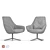 Brune Liv Armchairs: German Design Elegance 3D model small image 2