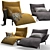 BullFrog Oggi Armchairs: Sleek & Stylish 3D model small image 1