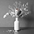 Elegant Protea & Eucalyptus Bouquet 3D model small image 12
