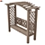 Wooden Pergola Bench: Garden Oasis 3D model small image 2