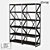 Modern Wood Metal Shelving: Loft Designe 7002 3D model small image 1