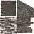 Clinker Rock Panel - Versatile and High-Quality Wall Solution 3D model small image 1