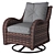  Stylish Rattan Armchair for 3 3D model small image 1