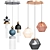 Exclusive Pendant Lights Set-14: Modern, Stylish Lighting Solution 3D model small image 4