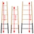 American-Made Decorative Ladders 3D model small image 5