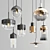 Nordic Glass Pendant Lighting 3D model small image 1