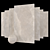 Elegant Beige Concrete Tiles 3D model small image 1