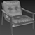 Modern Saddle Hide Accent: FYNN 3D model small image 3