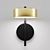 Elegant Bronze Wall Sconce 3D model small image 2