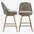 West Elm Mid-Century Counter Stool 3D model small image 2