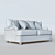 Cozy Dandrea Loveseat: Comfort & Style 3D model small image 4