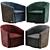 Elegant Swivel Armchair by Gamma 3D model small image 1