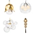 Floral Charm Chandeliers Set 3D model small image 1