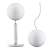 Elegant Opal Miira Table Lamp 3D model small image 3