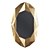 Gilded Gold Leaf Mirror 3D model small image 1