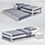 Modern Sleek Single Bed 3D model small image 1