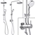 Grohe Retrofit System 210: Ultimate Shower Upgrade 3D model small image 1