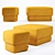 Contemporary Kate Pouf: Simple Elegance for Your Home 3D model small image 4