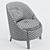 Elegant Belle Armchair: Luxurious Comfort 3D model small image 5