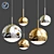 Reflective Orb Ceiling Lamp 3D model small image 1