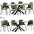 Cloyd Dining Chair Set 3D model small image 1