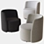 Chloe Swivel Armchair: Sleek Italian Design 3D model small image 1