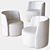 Chloe Swivel Armchair: Sleek Italian Design 3D model small image 3