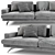 Elegant Lemamobili Mustique Sofa 3D model small image 2