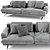 Elegant Lemamobili Mustique Sofa 3D model small image 3