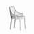 Velvet and Metal Velis Chair 3D model small image 4