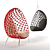 Dragnet Cocoon Lounge Chair 3D model small image 6