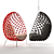 Dragnet Cocoon Lounge Chair 3D model small image 7