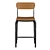 Industrial Loft Solene Bar Stool 3D model small image 2