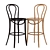 Elegant Bentwood Bar Stool 3D model small image 1