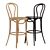 Elegant Bentwood Bar Stool 3D model small image 2