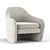 Elegant Pavia Lounge Chair 3D model small image 3