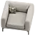 Sleek & Sophisticated Jonas Armchair 3D model small image 3