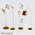 Sleek Floor Lamp Set 3D model small image 2