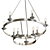 Elegant Provincial Chandelier 3D model small image 1