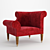 Sleek Napoleon Chair with Elegant Design 3D model small image 3